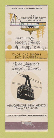 Matchbook Cover - Summit House Restaurant Sandia Peak Albuquerque NM WEAR
