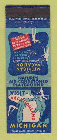 Matchbook Cover - Michigan MI Tourism Bay City