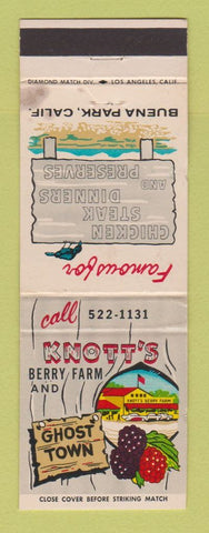 Matchbook Cover - Knott's Berry Farm Ghost Town Buena Park CA