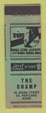 Matchbook Cover - The Champ Bar? South Portland ME MISCUT WEAR