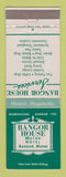 Matchbook Cover - Bangor House Bangor ME