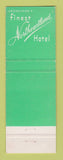Matchbook Cover - Northeastland Hotel Presque Isle ME