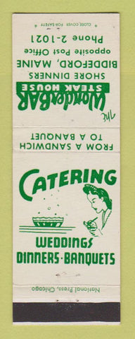 Matchbook Cover - Wonder Bar Steka House Biddeford ME