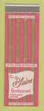 Matchbook Cover - Blaine Restaurant Portland ME