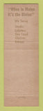 Matchbook Cover - Blaine Restaurant Portland ME