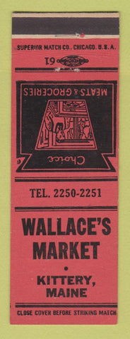 Matchbook Cover - Wallace's Market Grocery Kittery ME