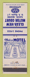 Matchbook Cover - Clear View Motor Court Saco ME
