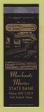 Matchbook Cover - Merchants Marine State Bank Port Isabel TX