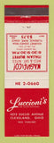Matchbook Cover - Luccioni's Restaurant Cleveland OH Italian