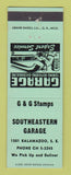 Matchbook Cover - Southeastern Garage Sunoco oil gas Grand Rapids MI