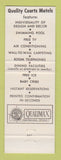 Matchbook Cover - Cardinal Motel Dining Room Quality Courts Elizabethtown KY