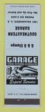 Matchbook Cover - Southeastern Garage Sunoco oil gas Grand Rapids MI