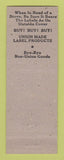 Matchbook Cover - Stove Mounters Union of America St Louis MO
