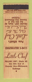 Matchbook Cover - Little Chef Restaurant Pete Affeld's Whitemarsh Township? PA?