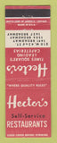 Matchbook Cover - Hector's Self Service Restaurants New York City
