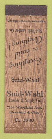 Matchbook Cover - Suid Wahl Lumber Supply Cleveland OH