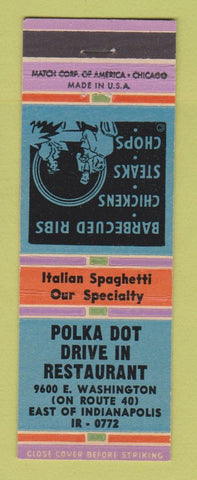 Matchbook Cover - Polka Dot Drive In Restaurant Indianapolis IN