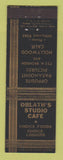 Matchbook Cover - Oblath's Studio Cafe Hollywood CA