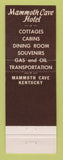 Matchbook Cover - Mammoth Cave Hotel Mammoth Cave KY