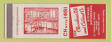 Matchbook Cover - The Cleveland Tile  and Cabinet Company Cleveland OH
