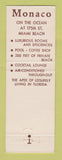 Matchbook Cover - Morraco Resort Motel Miami Beach FL