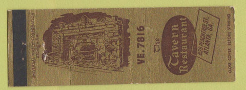 Matchbook Cover - Tavern Restaurant Atlanta GA