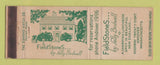 Matchbook Cover - Fieldstones by Sally Bodwell Restaurant Andover MA WEAR
