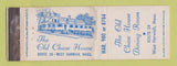 Matchbook Cover - Old Chase House Restaurant West Harwich MA STAINED
