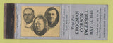 Matchbook Cover - Krogman Carson Ingersoll Election 1940 WORN