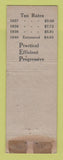 Matchbook Cover - Krogman Carson Ingersoll Election 1940 WORN