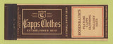 Matchbook Cover - Capps Men's Clothes Rosenbaum's