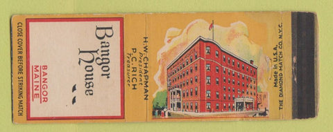 Matchbook Cover - Bangor House Bangor ME WEAR