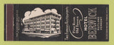 Matchbook Cover - Hotel Berwick Rutland VT