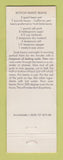 Matchbook Cover - Durgin Park Boston MA CREASED