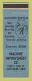 Matchbook Cover - Machine Improvement Scraping Rebuilding Cleveland OH