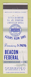 Matchbook Cover - Beacon Federal Savings Loan Milwaukee WI