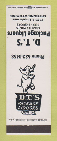 Matchbook Cover - DT's Package Liquor Cheyenne WY