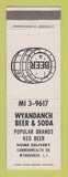 Matchbook Cover - Wyandanch Beer Soda Liquor LI NY