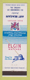 Matchbook Cover - Elgin Watches Art Reagan Sayre PA