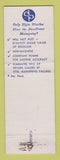 Matchbook Cover - Elgin Watches Art Reagan Sayre PA