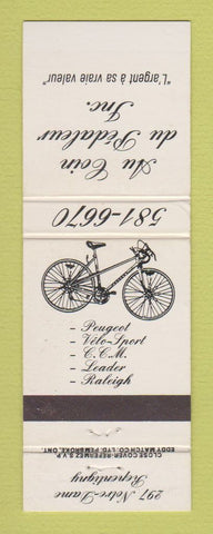 Matchbook Cover - Au Coin de Pedaleur Bicycles Repentigny QC WEAR
