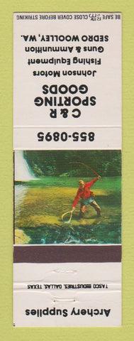 Matchbook Cover - C&R Sporting Goods Johnson Boat Motors Sedro Woolley WA