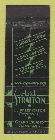 Matchbook Cover - Hotel Stratton Grand Island NE