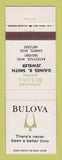 Matchbook Cover - Bulova Watches Gaines Smith Jewelry Sardis Batesville MS