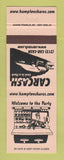 Matchbook Cover - Car Cash Hamptonshares.com