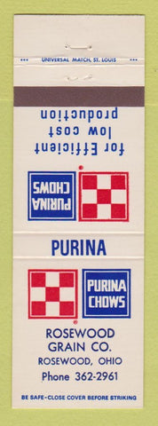 Matchbook Cover - Purina Feeds Chows Rosewood OH