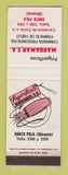 Matchbook Cover - Frigorificos Refrigerators Santa Pola Spain SAMPLE WEAR