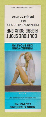 Matchbook Cover - Boutique Sport Pierre Roux Drummondville QC pinup