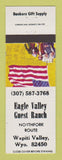 Matchbook Cover - Eagle Valley Guest Ranch Wapiti Valley WY