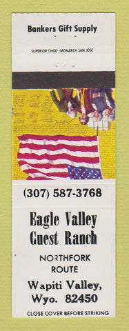 Matchbook Cover - Eagle Valley Guest Ranch Wapiti Valley WY
